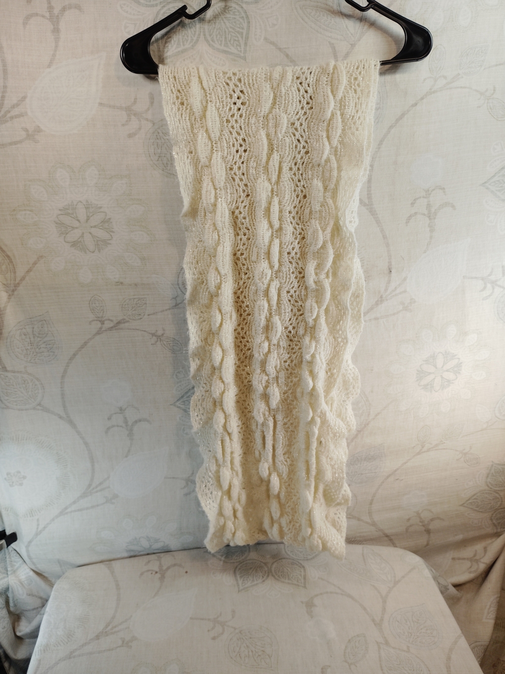 Women's Cable Knit Cream Skirt